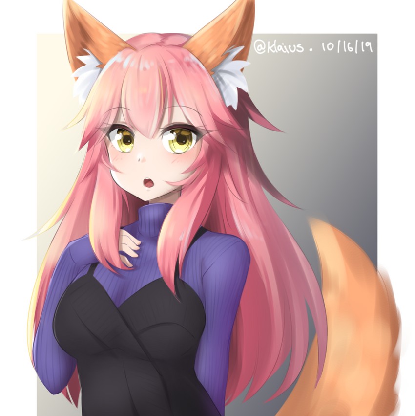 tamamo and tamamo no mae (fate and 3 more) drawn by klaius