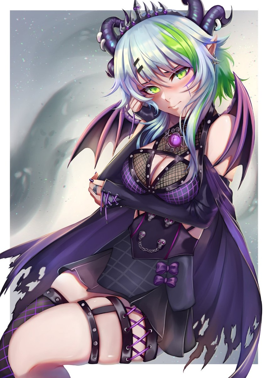 apricot the lich (indie virtual youtuber) drawn by caiman_pool