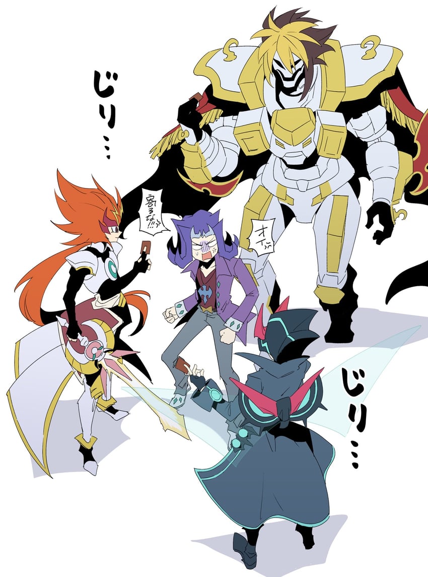 kamishiro ryouga, gimmick puppet fantasix machinix, numeral hunter, and number s0 utopic zexal (yu-gi-oh! and 1 more) drawn by ichihara_yuuto