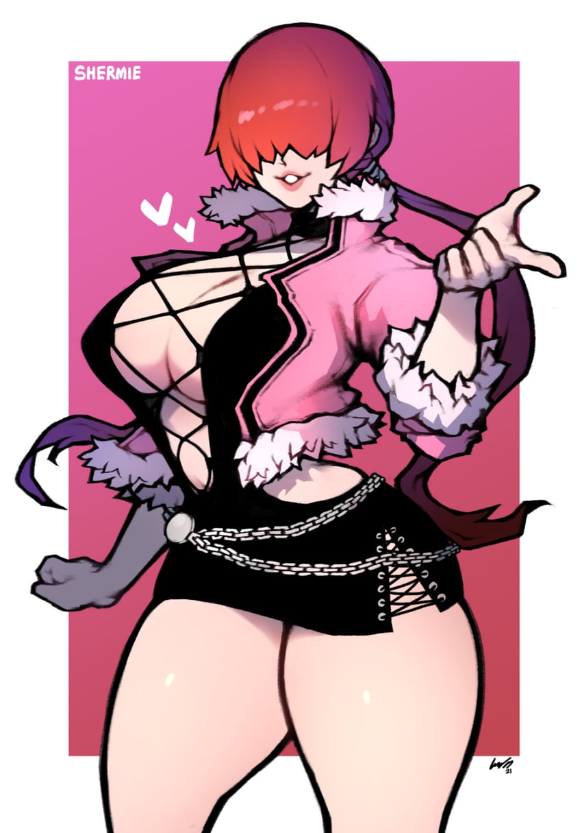 shermie (the king of fighters and 1 more) drawn by ginseng_(xin)