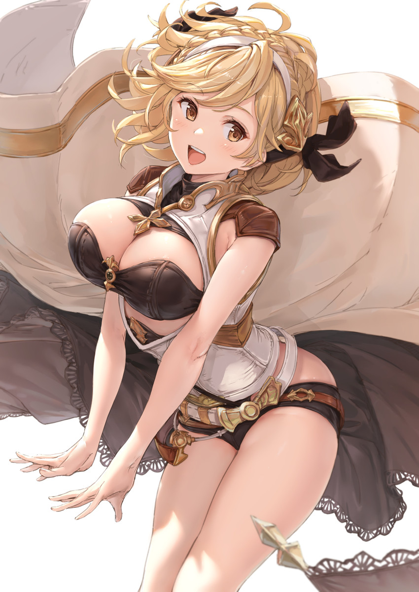 djeeta and relic buster (granblue fantasy) drawn by akita_hika
