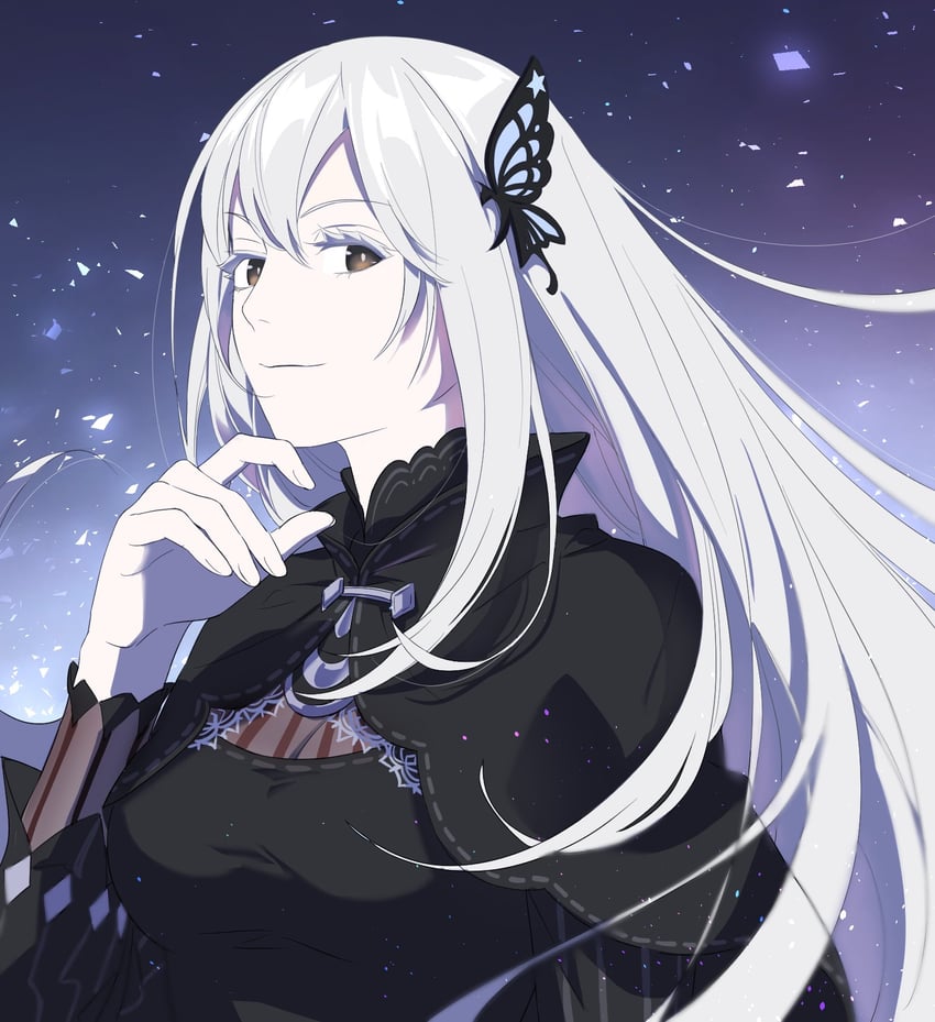 echidna (re:zero kara hajimeru isekai seikatsu) drawn by fndlwm_re