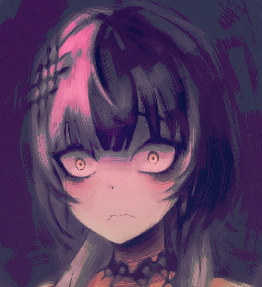shiori novella (hololive and 1 more) drawn by chaleko