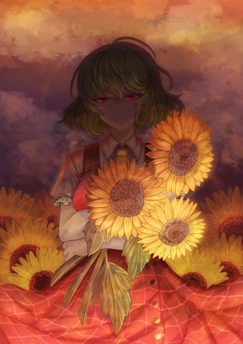 kazami yuuka (touhou) drawn by wuze_zeei