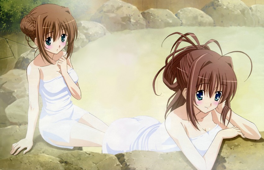 asakura otome and asakura yume (da capo and 1 more) drawn by satou_motoaki