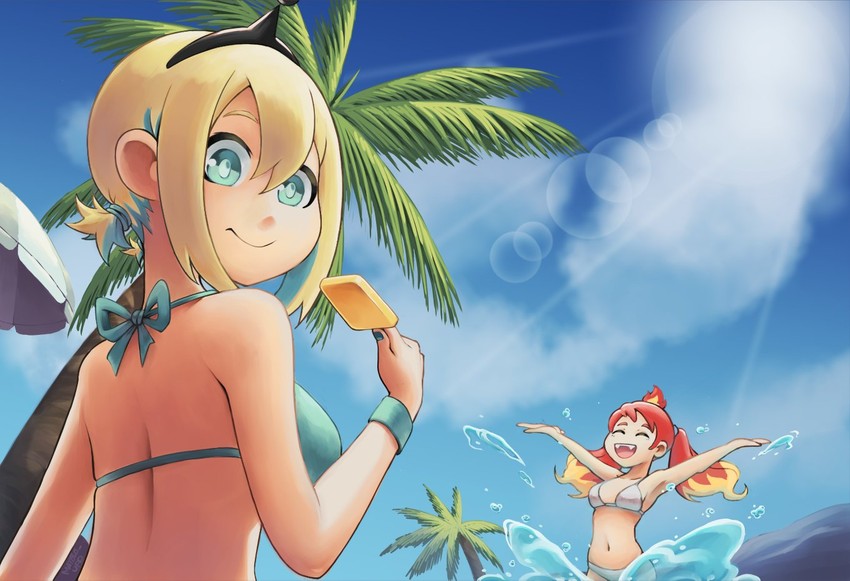 amano pikamee and hikasa tomoshika (voms) drawn by mateus_upd