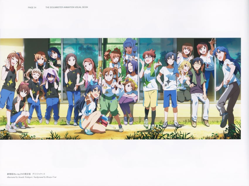 producer, hoshii miki, kisaragi chihaya, amami haruka, kikuchi makoto, and 16 more (idolmaster and 2 more) drawn by nishigori_atsushi