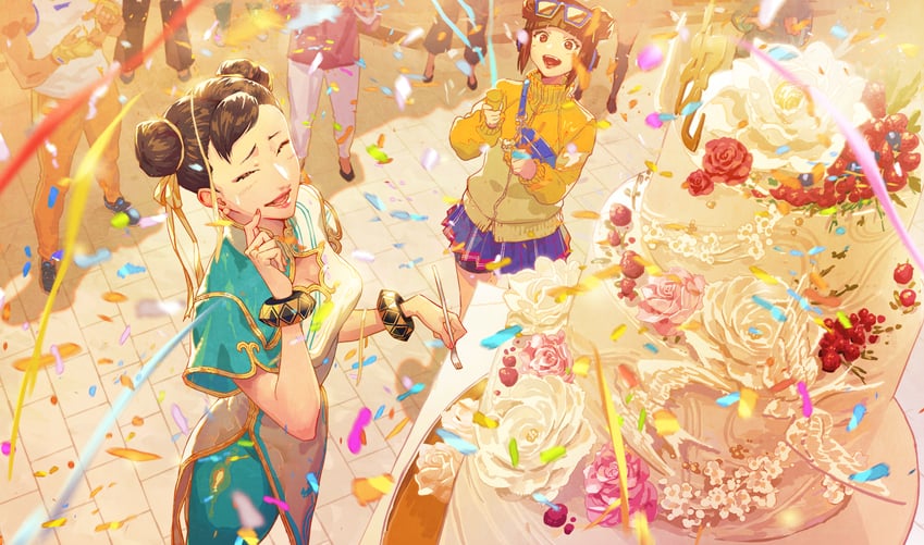 chun-li, li-fen, and player character (street fighter and 1 more)