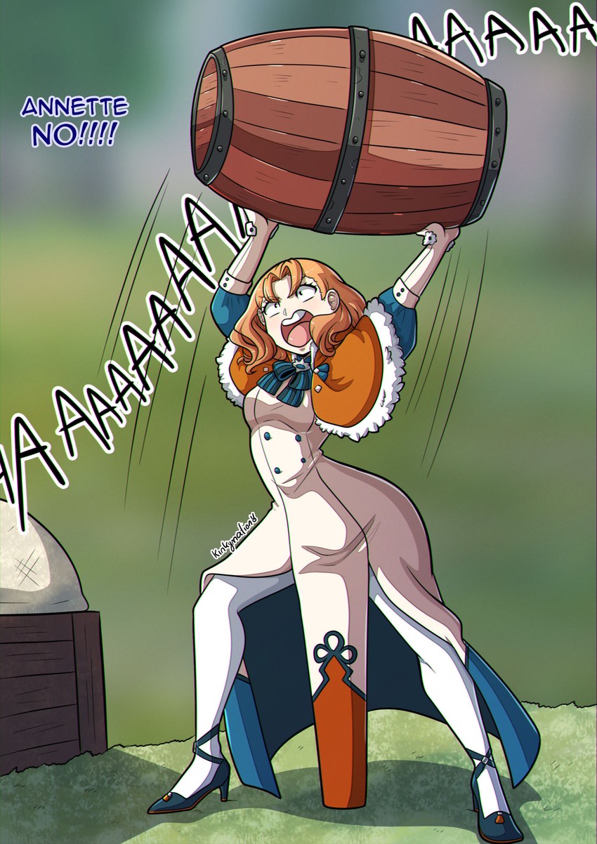 annette fantine dominic (fire emblem and 1 more) drawn by kinkymation