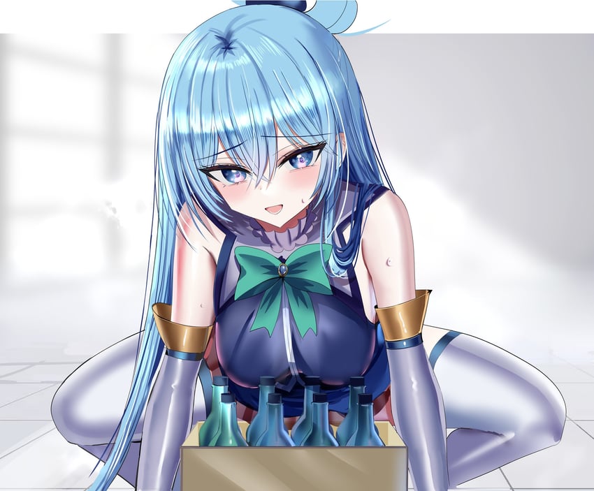 aqua (kono subarashii sekai ni shukufuku wo!) drawn by hanasaka_houcha