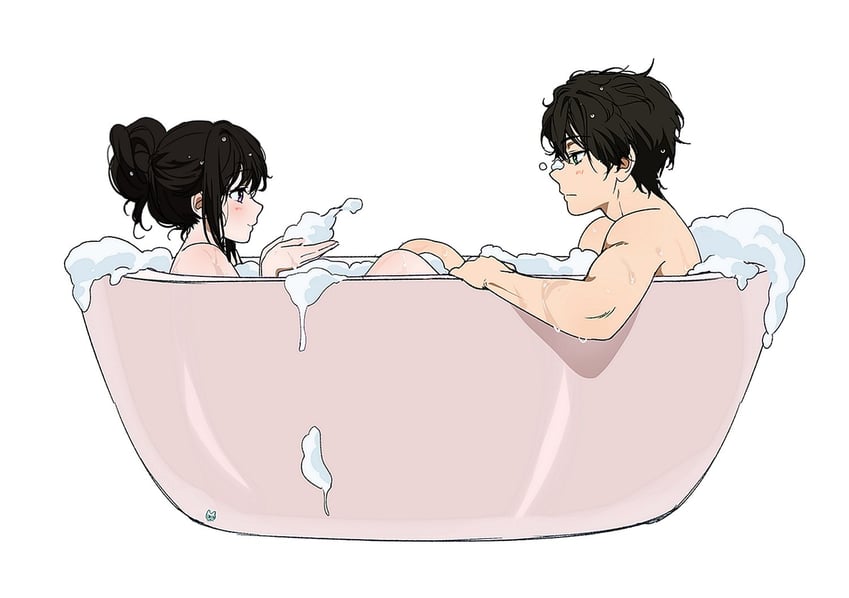 chitanda eru and oreki houtarou (hyouka) drawn by mery_(yangmalgage)