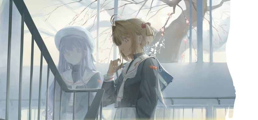 kinomoto sakura and daidouji tomoyo (cardcaptor sakura) drawn by kakiradio