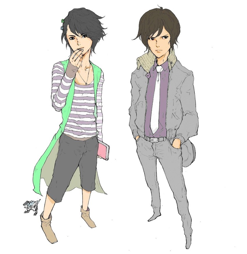 philip, hidari shoutarou, and fang memory (kamen rider and 1 more) drawn by kyuraa_(kyura9een)