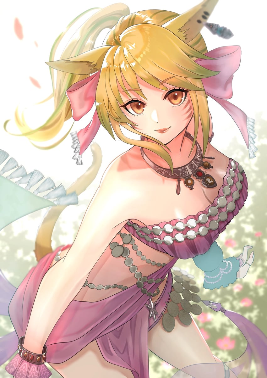 warrior of light and dancer (final fantasy and 1 more) drawn by mishima_nina