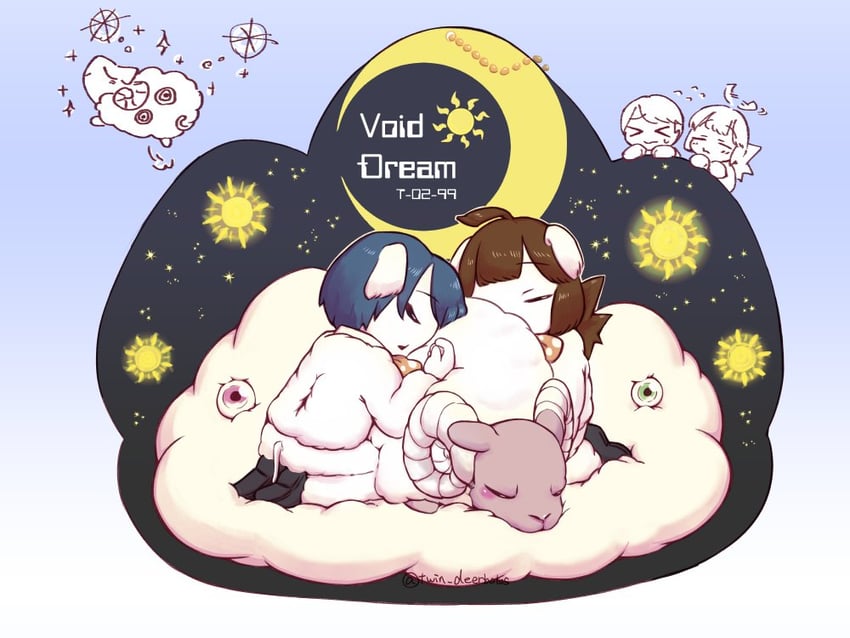 nugget, employee, and void dream (project moon and 1 more) drawn by twindeerbolos