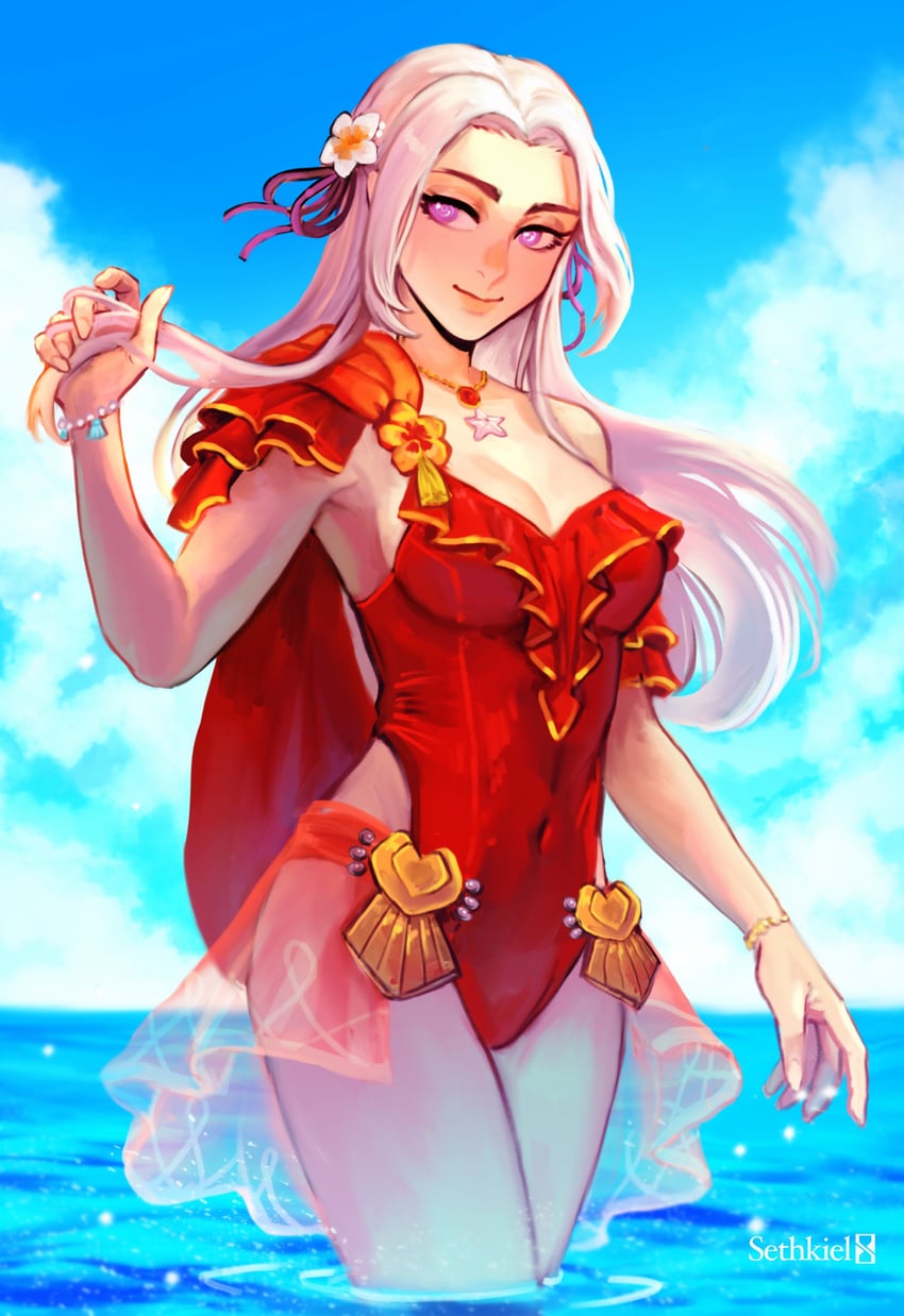 edelgard von hresvelg (fire emblem and 2 more) drawn by sethkiel