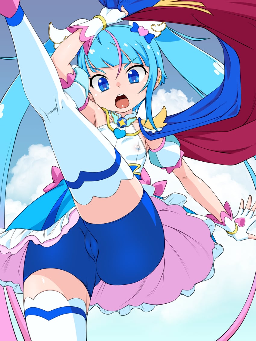 sora harewataru and cure sky (precure and 1 more) drawn by nurugamer-kouyouju