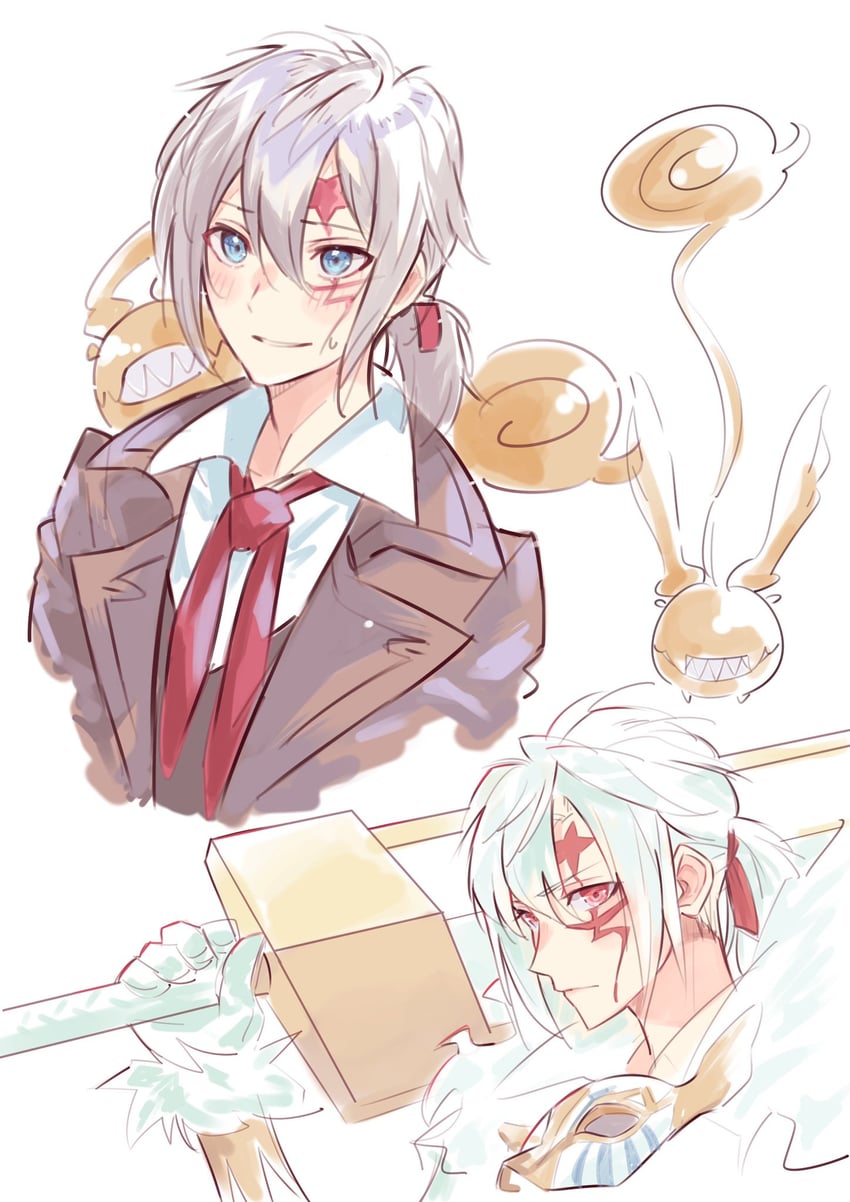 allen walker and timcanpy (d.gray-man) drawn by george_man