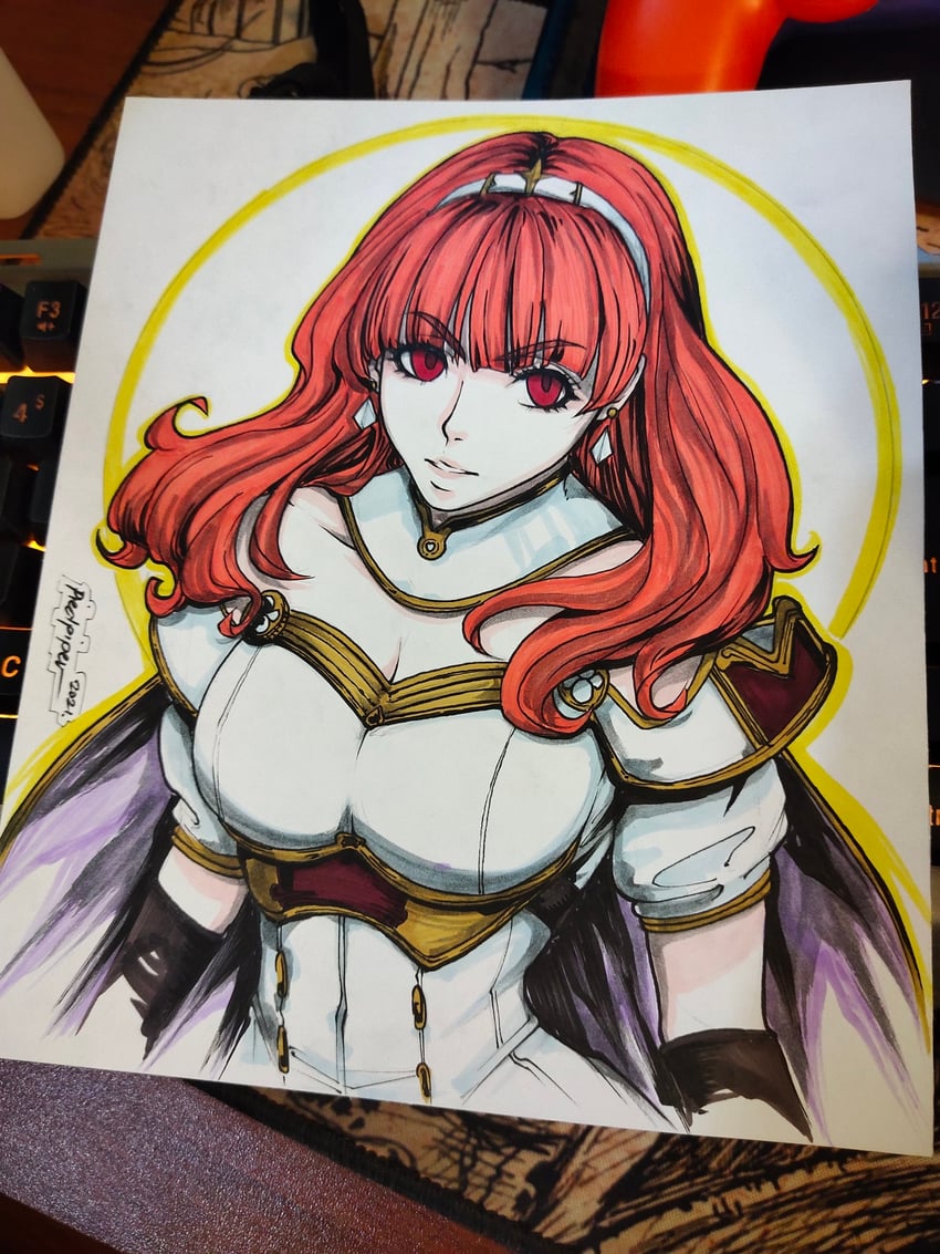 celica (fire emblem and 1 more) drawn by piedpiper