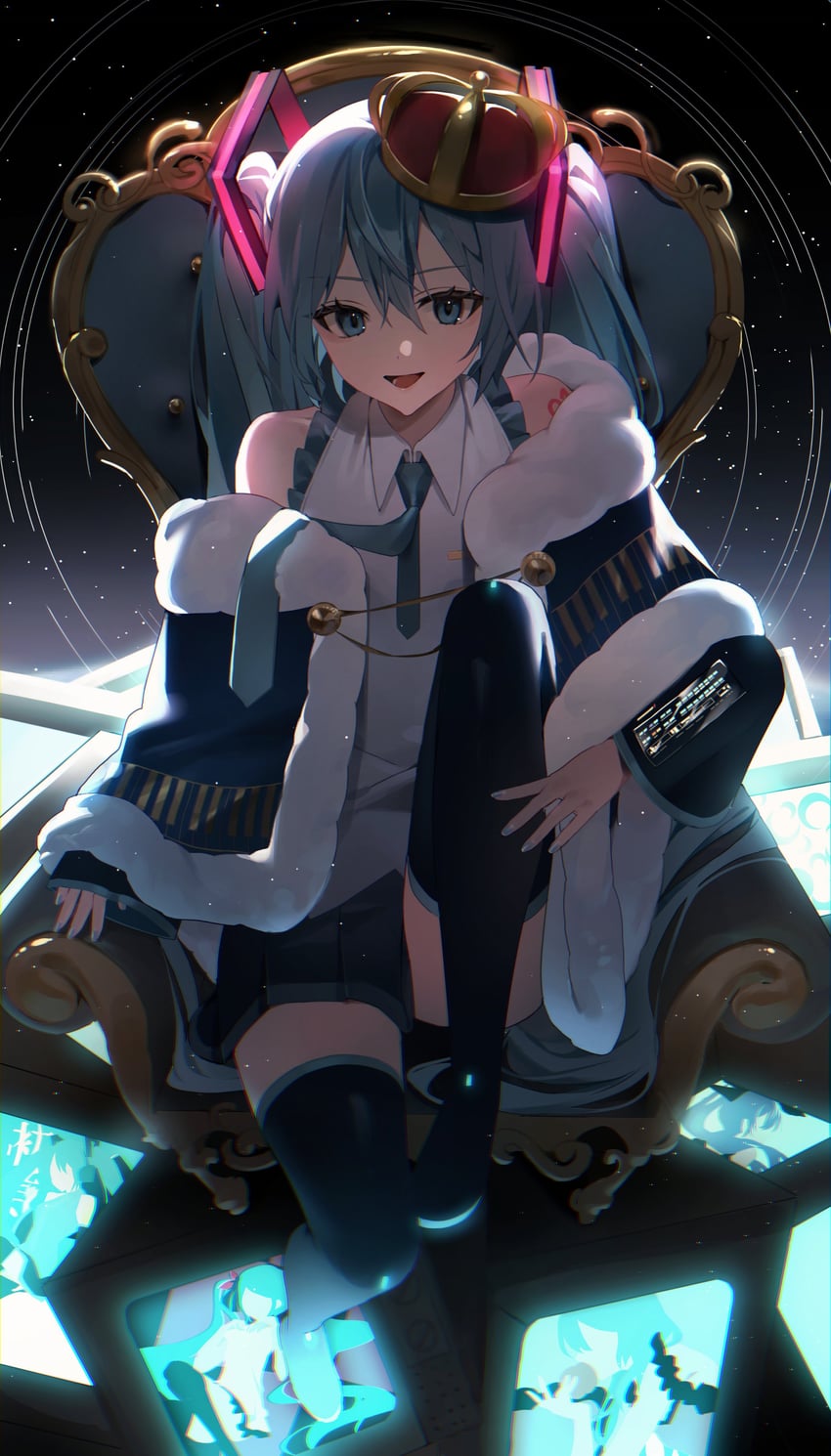 hatsune miku (vocaloid and 5 more) drawn by emduck