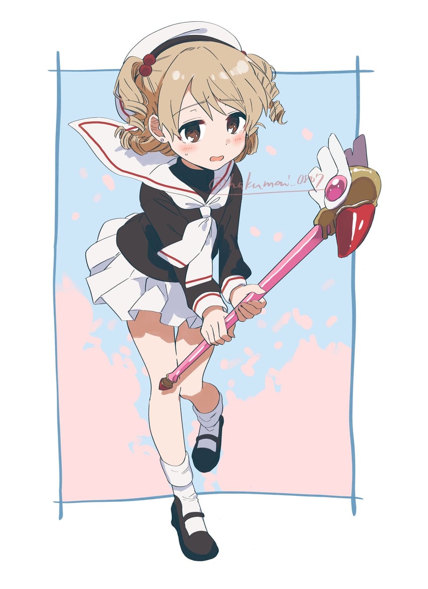 kinomoto sakura and morikubo nono (idolmaster and 2 more) drawn by shisui_(5830217)