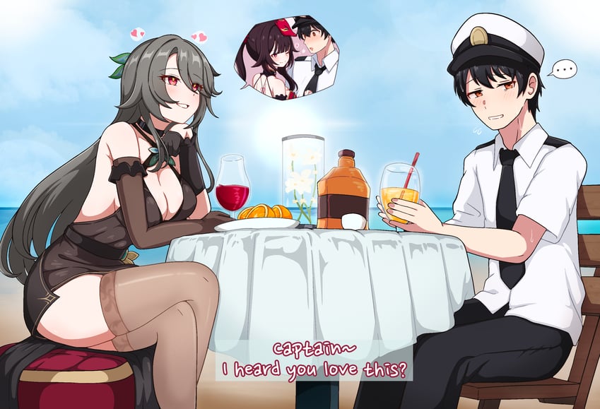 sparkle, captain, and vita (honkai and 2 more) drawn by milliani