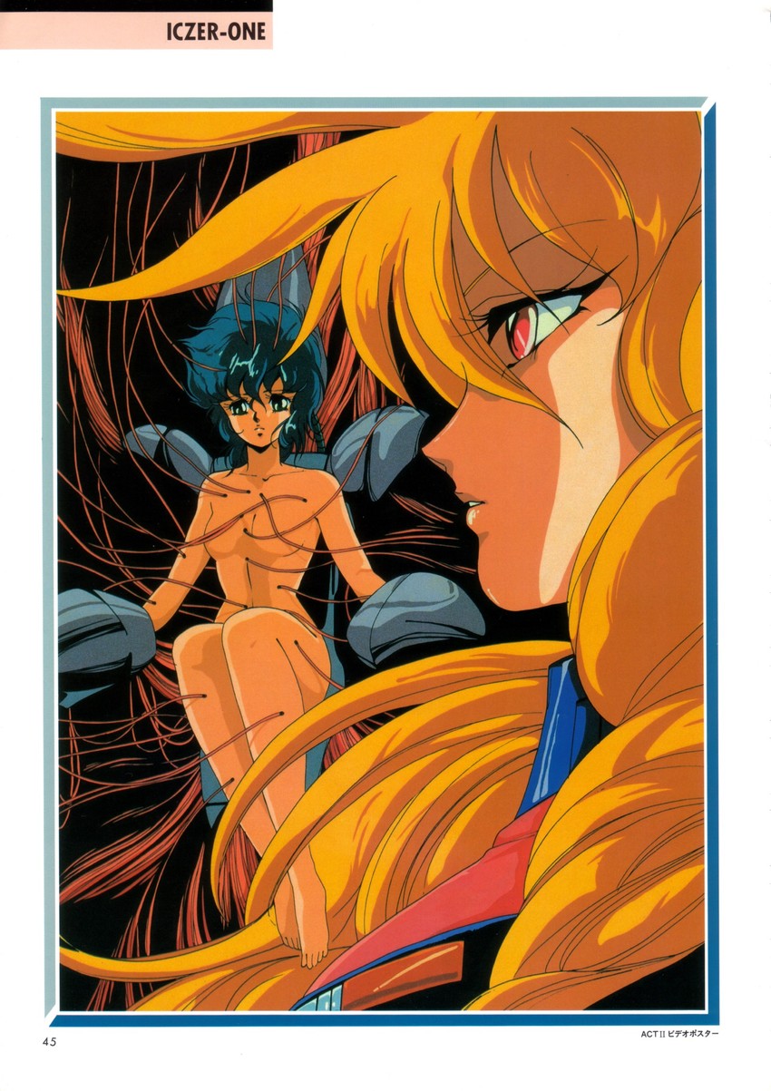 iczer-1 and kanou nagisa (iczer and 1 more) drawn by hirano_toshihiro