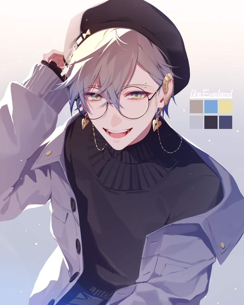 ike eveland (nijisanji and 1 more) drawn by 13_(bbr584607091)