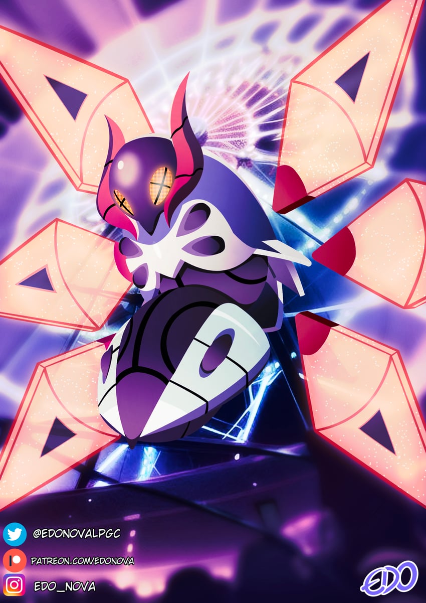 iron moth (pokemon) drawn by edo_nova