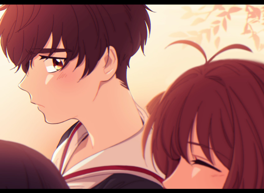 kinomoto sakura and li syaoran (cardcaptor sakura) drawn by makaron611
