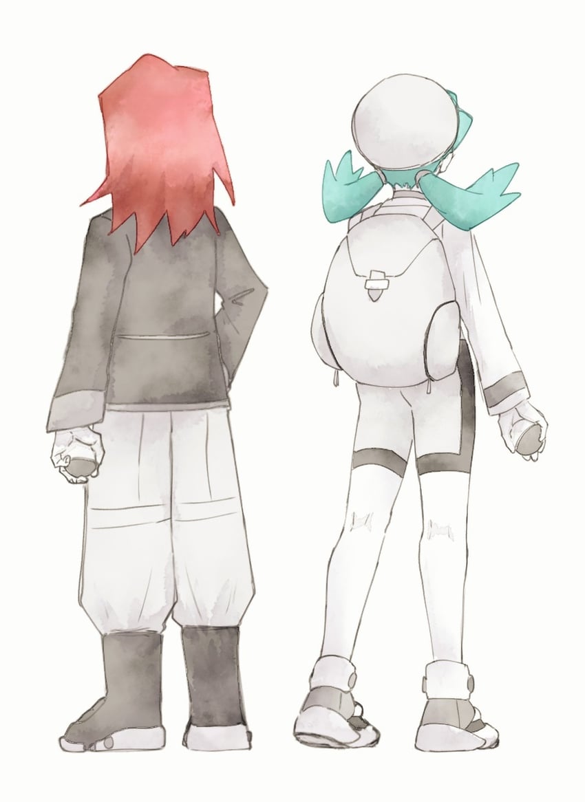 silver and kris (pokemon and 1 more) drawn by asuka_rkgk