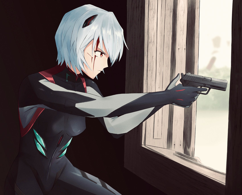 ayanami rei (neon genesis evangelion and 2 more) drawn by yakisobaosu