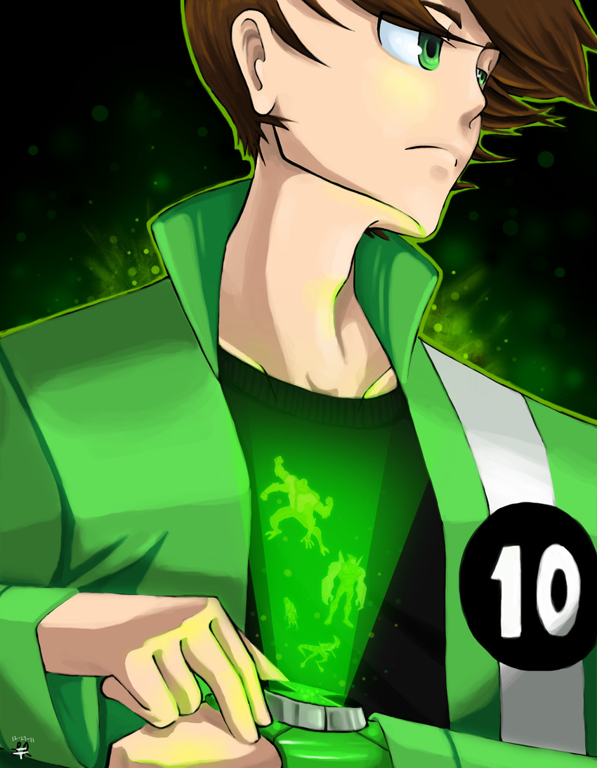 ben tennyson, four arms, xlr8, diamondhead, and big chill (ben 10 and 1 more) drawn by rock-bomber