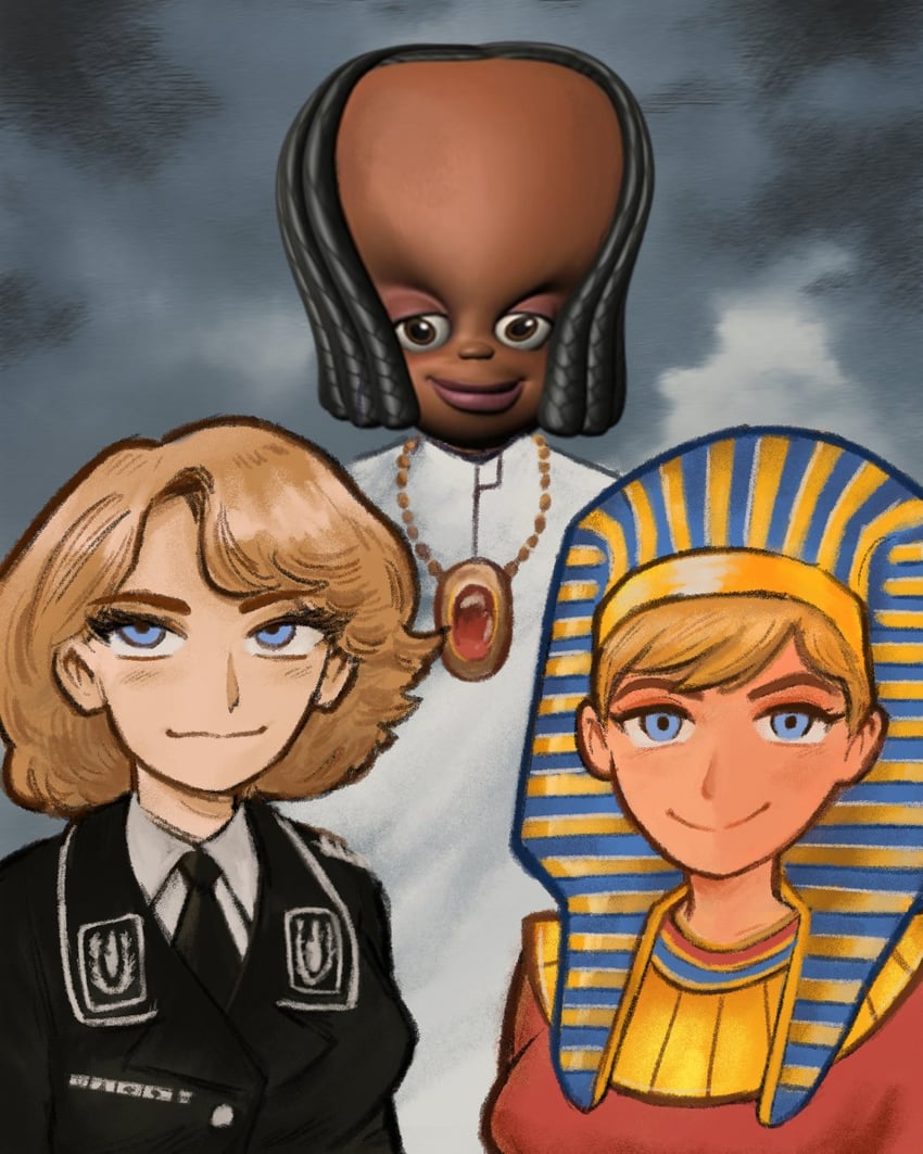 logan paul, yakub, and libby folfax (original and 2 more) drawn by atomiksaico