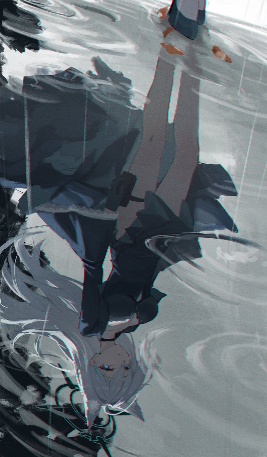 shiroko and shiroko terror (blue archive) drawn by haimaotuanzi