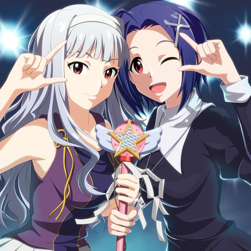 shijou takane, miura azusa, nagi, and zange (idolmaster and 2 more) drawn by kouchou
