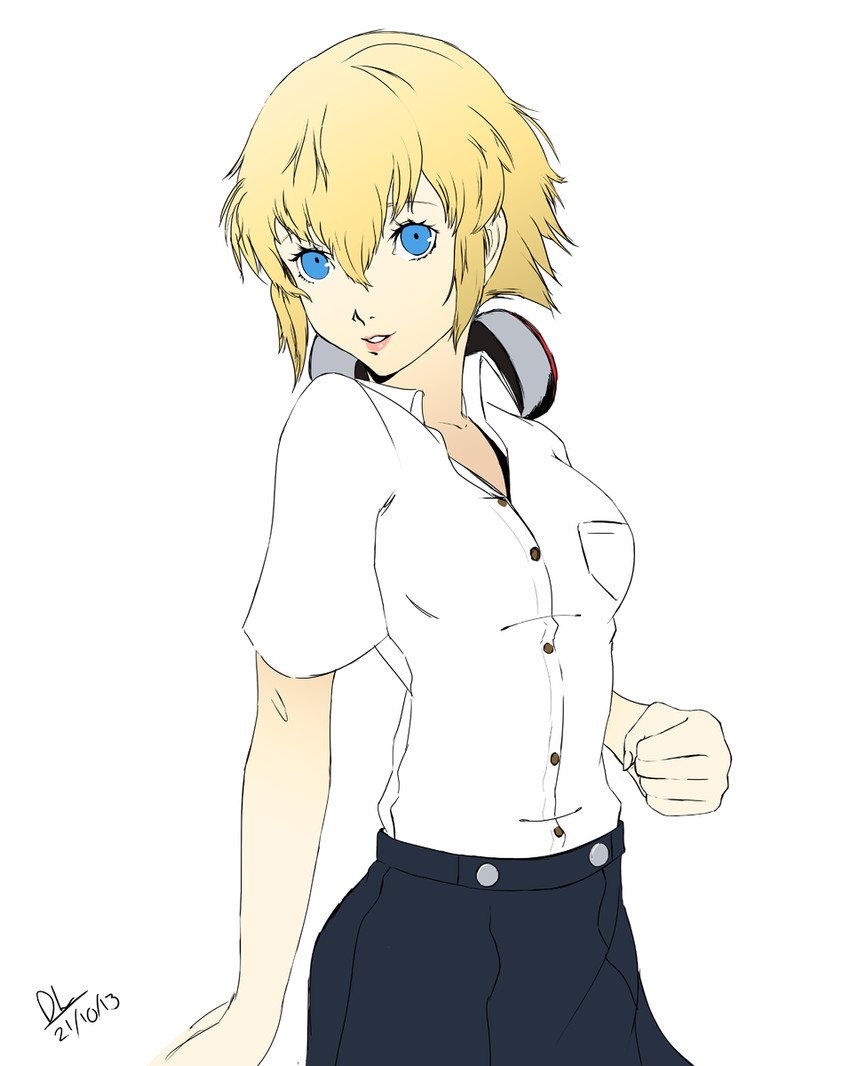 aigis (persona and 1 more) drawn by dh_(brink_of_memories)