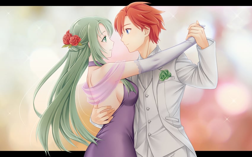roy and cecilia (fire emblem and 1 more) drawn by ham_pon