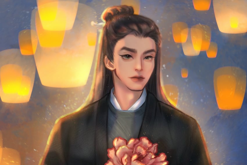 dongfang qingcang (love between fairy and devil) drawn by user_ivy4575