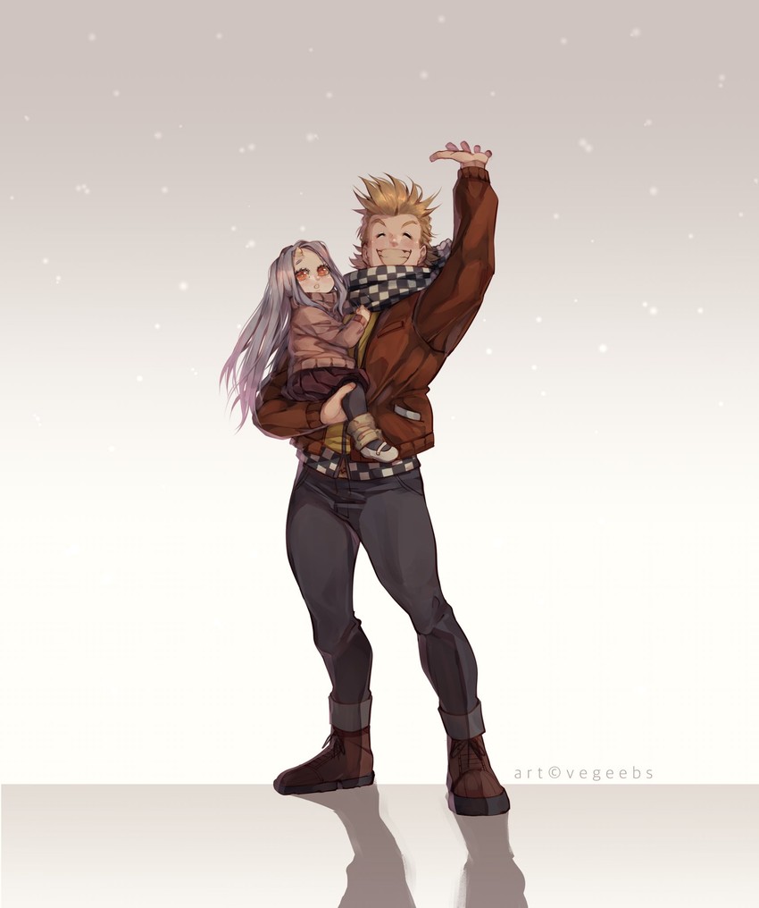 eri and togata mirio (boku no hero academia) drawn by addy_(@vegeebs)