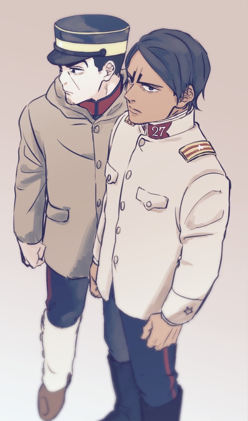 tsukishima hajime and koito otonoshin (golden kamuy) drawn by ajs6_go_(wang)