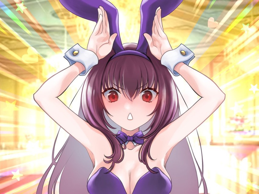 scathach (fate and 1 more) drawn by sow_mhxx