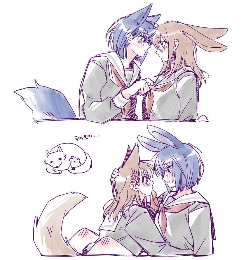 hanasato minori and kiritani haruka (project sekai) drawn by bekai_74