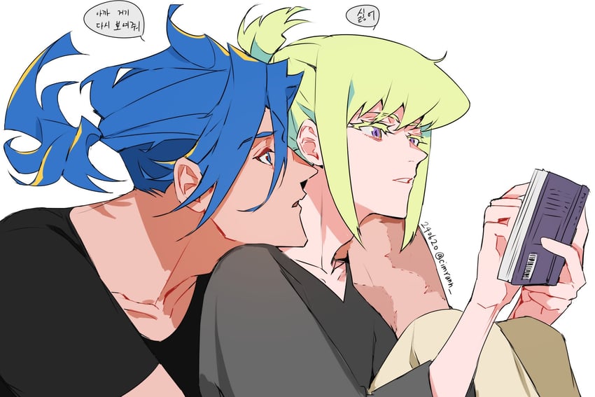 lio fotia and galo thymos (promare) drawn by so-rann