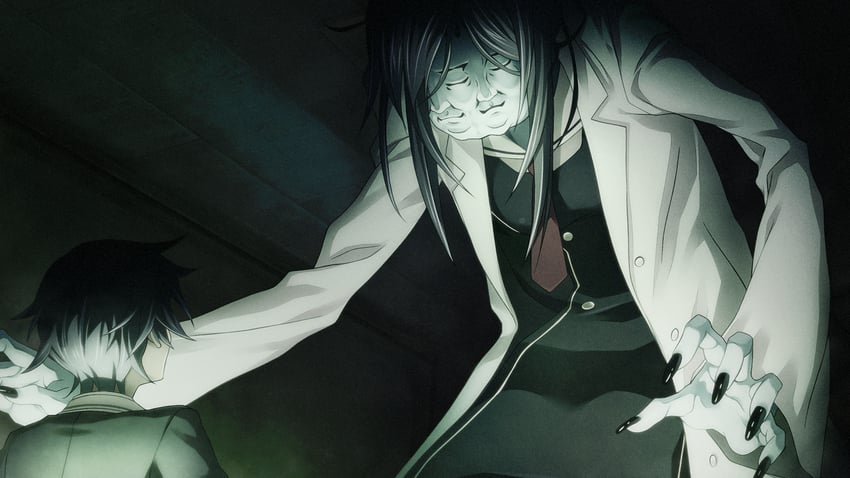 miyashiro takuru and kunosato mio (chaos;child) drawn by sasaki_mutsumi