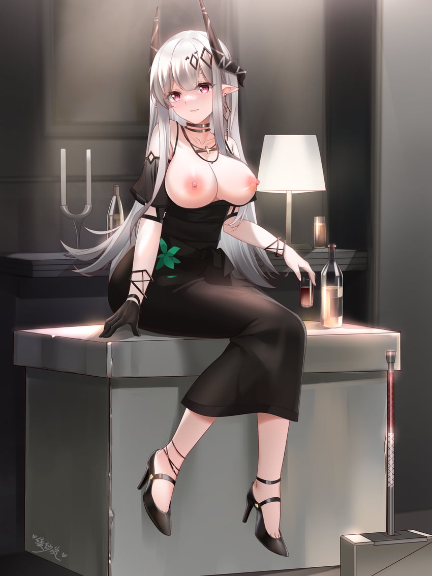 mudrock (arknights) drawn by lingshalan