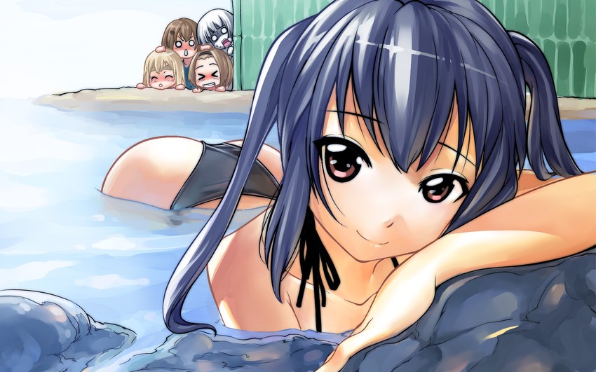 akiyama mio, nakano azusa, hirasawa yui, tainaka ritsu, and kotobuki tsumugi (k-on!) drawn by huiyulain