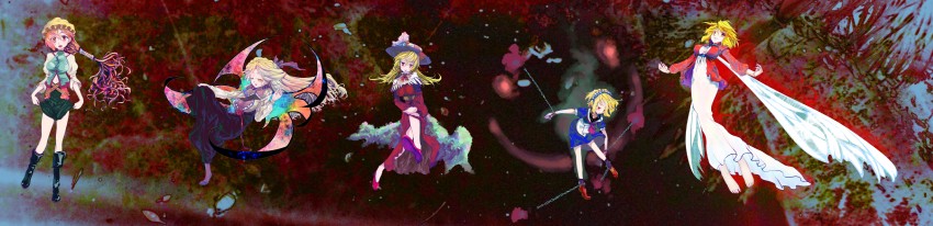 elly, gengetsu, mugetsu, kurumi, and orange (touhou and 1 more) drawn by nichimatsu_seri