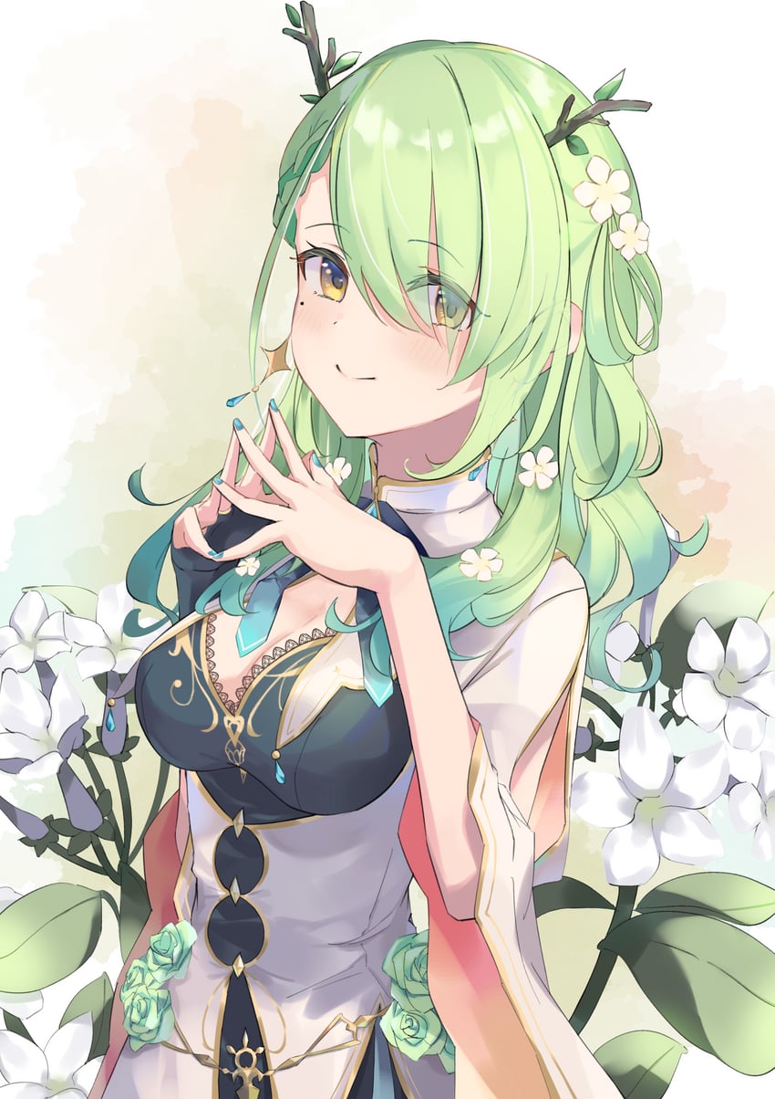ceres fauna (hololive and 1 more) drawn by more_no