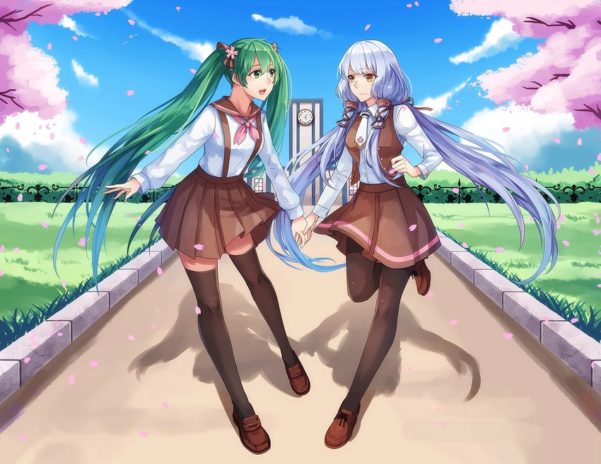 hatsune miku and xingchen (vocaloid and 1 more) drawn by reking